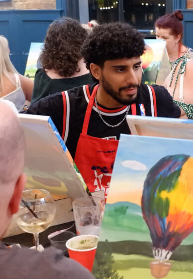 Paint and Sip Class - Brush Party - Iffley, Oxford