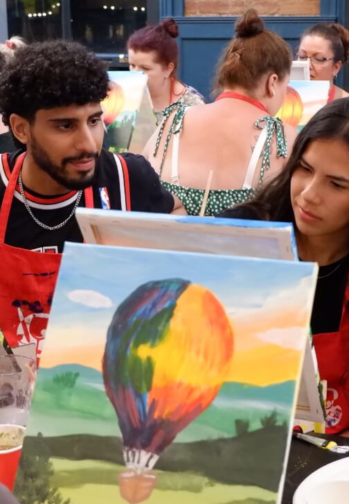 Paint and Sip Class - Brush Party - Iffley, Oxford