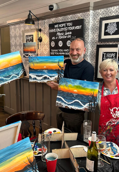 Paint and Sip Class - Brush Party - Lock29, Banbury