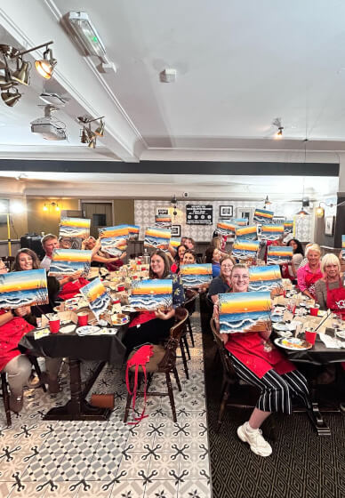 Paint and Sip Class - Brush Party - Lock29, Banbury