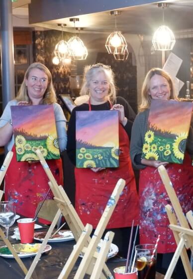 Paint and Sip Class - Brush Party - Oxford