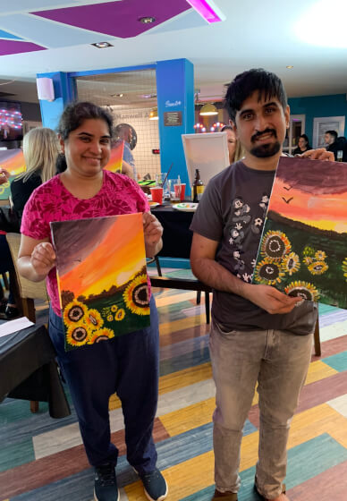 Paint and Sip Class - Brush Party - Oxford
