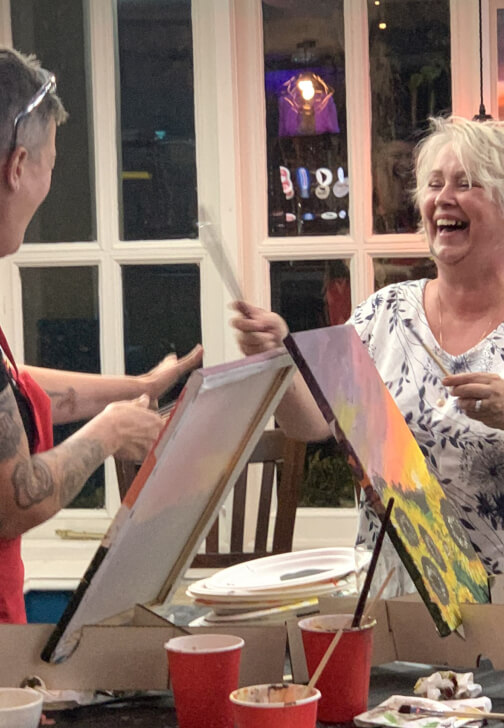 Paint and Sip Class - Brush Party - Oxford