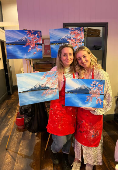 Paint and Sip Class - Brush Party - Stow-on-the-Wold