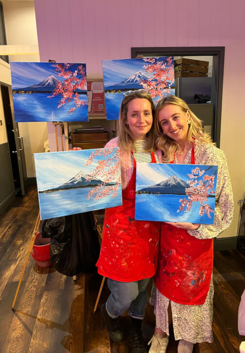 Paint and Sip Class - Brush Party - Stow-on-the-Wold