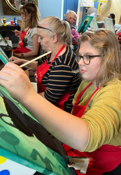 Paint and Sip Class-Brush Party-Stow-on-the-wold