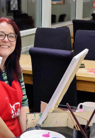 Paint and Sip Class, Brush Party - the Fleece Inn, Evesham