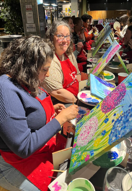 Paint and Sip Class - Brush Party - Upper Heyford, Bicester