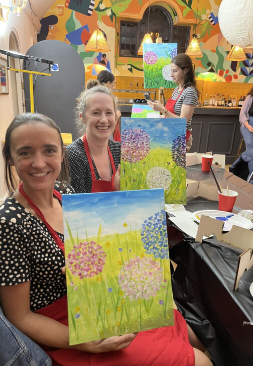 Paint and Sip Class - Brush Party - Upper Heyford, Bicester