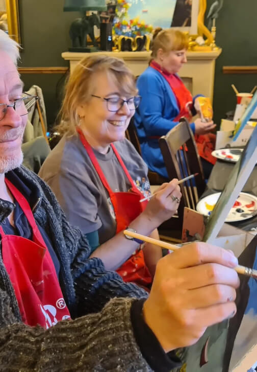 Paint and Sip Class - Brush Party with Rachael - Abingdon