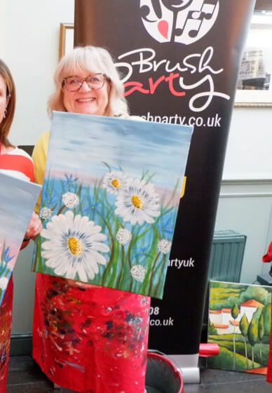 Paint and Sip Class - Brush Party with Rachael - Nr Faringdon