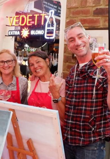 Paint and Sip Class - Brush Party with Rachael - Nr Faringdon