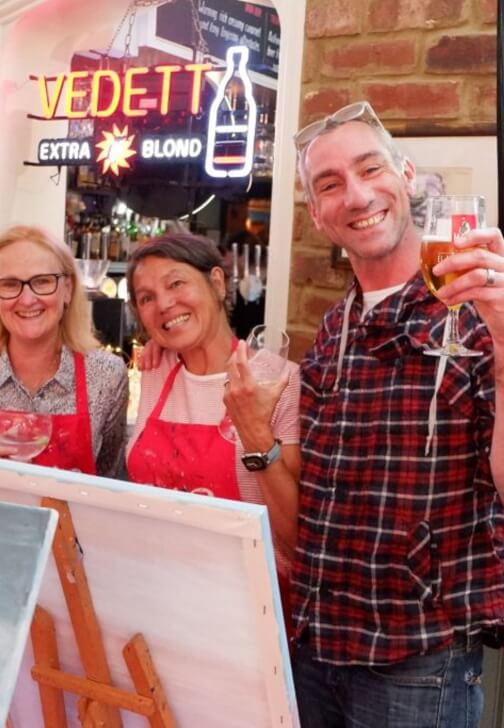 Paint and Sip Class - Brush Party with Rachael - Nr Faringdon