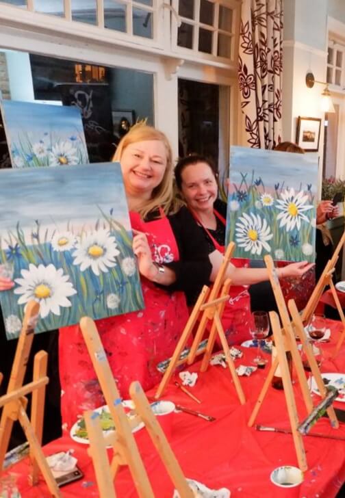 Paint and Sip Class - Brush Party with Rachael - Nr Faringdon