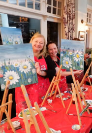 Paint and Sip Class - Brush Party with Rachael - Nr Faringdon