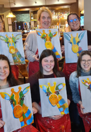 Paint and Sip Class - Brush Party with Rachael - Wantage