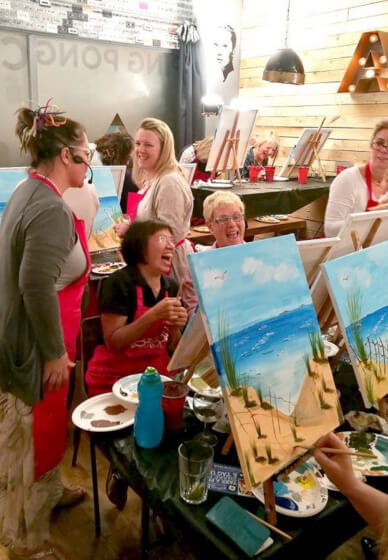 Paint and Sip Class - Brush Party with Rachael - Wantage