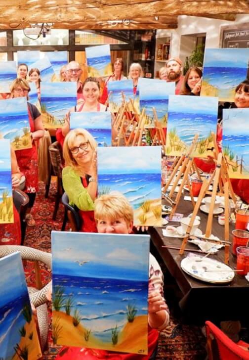 Paint and Sip Class - Brush Party with Rachael - Wantage