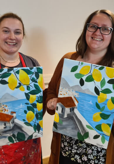 Paint and Sip Class - Brush Party with Rachael - Witney