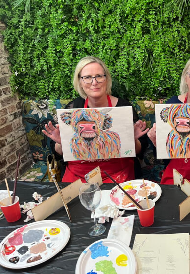 Paint and Sip Class - Brush Party with Sarah - Hook Norton