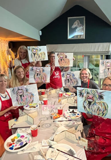Paint and Sip Class - Brush Party with Sarah - Hook Norton