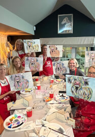 Paint and Sip Class - Brush Party with Sarah - Hook Norton