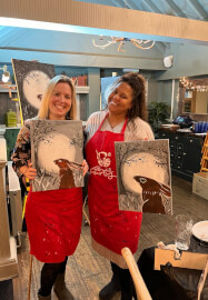 Paint and Sip Class - Brush Party with Sarah - Woodstock