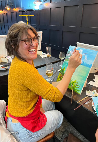 Paint and Sip Class - Brush Party - Wolvercote, Oxford