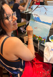Paint and Sip Class - Brush Party - Wolvercote, Oxford