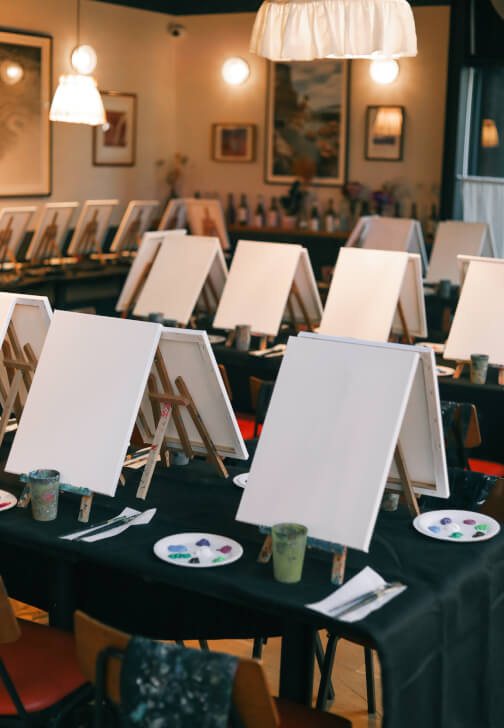 Paint and Sip Class in Shoreditch
