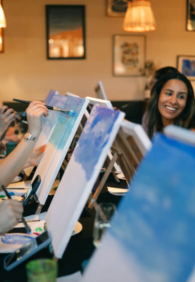 Paint and Sip Class in Shoreditch