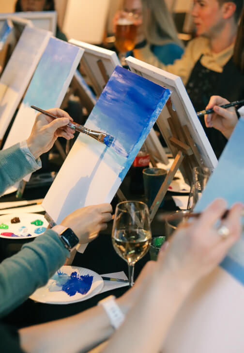 Paint and Sip Class in Shoreditch