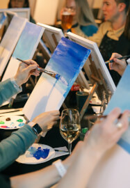 Paint and Sip Class in Shoreditch