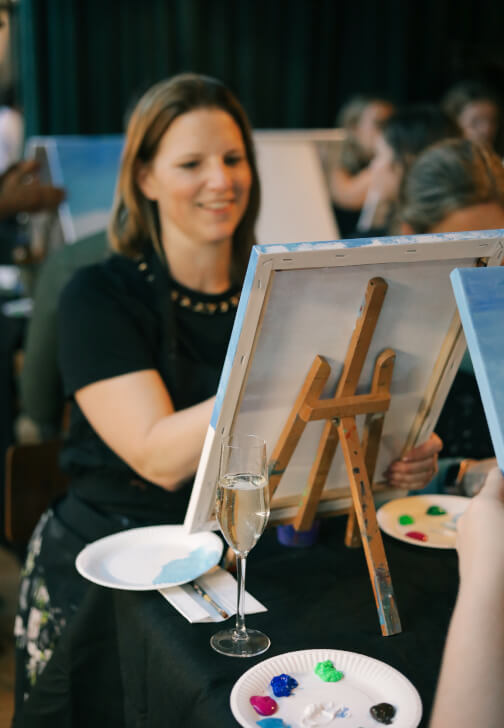 Paint and Sip Class in Shoreditch