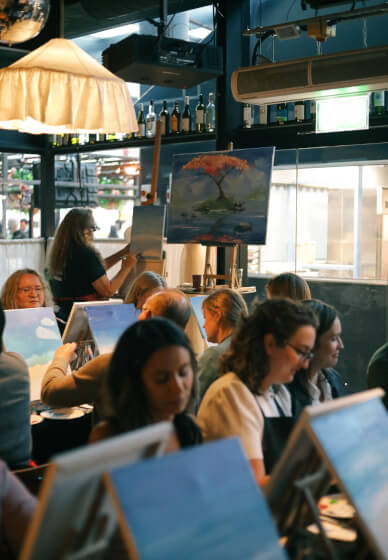 Paint and Sip Class in Shoreditch