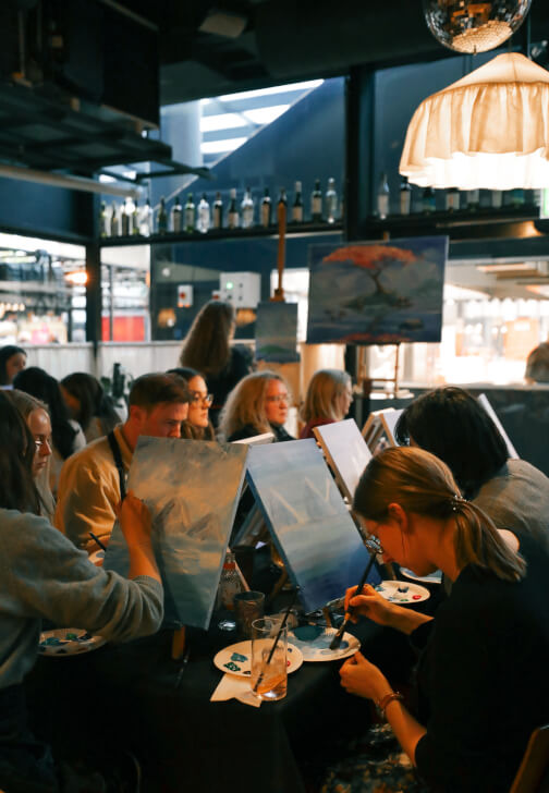 Paint and Sip Class in Shoreditch