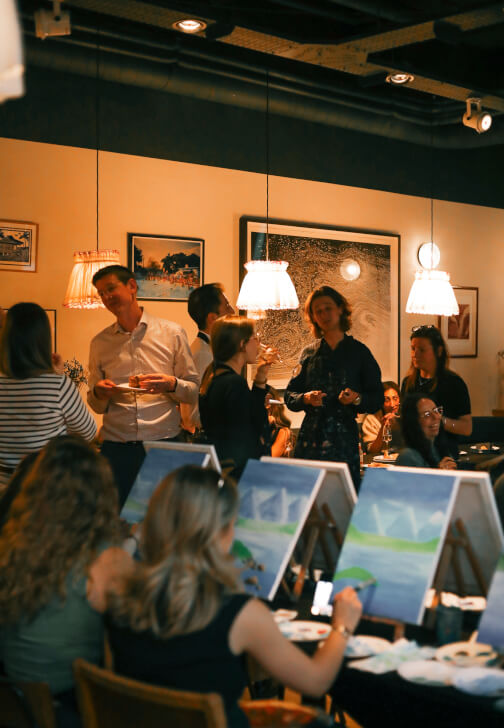 Paint and Sip Class in Shoreditch