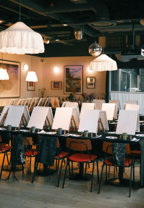 Paint and Sip Class in Shoreditch
