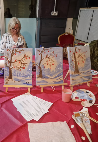 Paint and Sip: Tree of Hearts Painting Experience