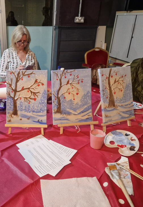 Paint and Sip: Tree of Hearts Painting Experience