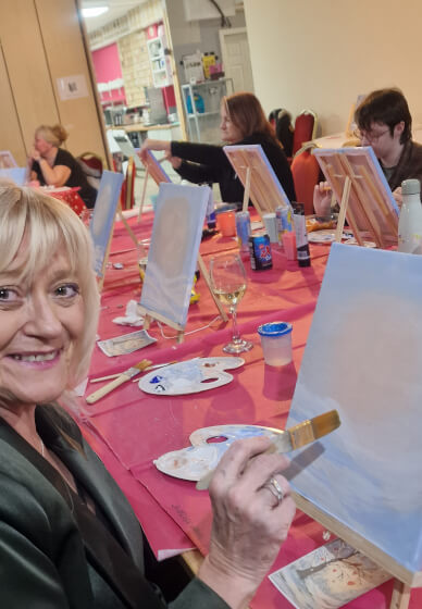 Paint and Sip: Tree of Hearts Painting Experience
