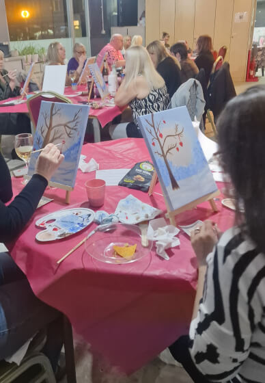 Paint and Sip: Tree of Hearts Painting Experience
