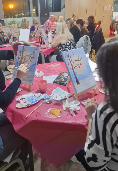 Paint and Sip: Tree of Hearts Painting Experience