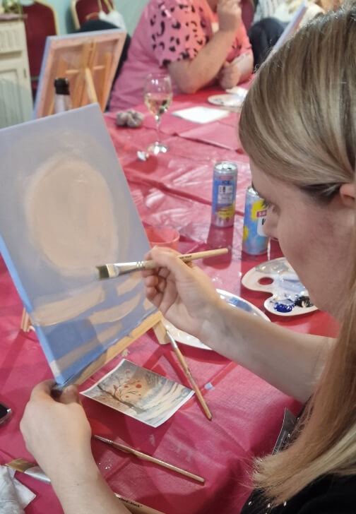 Paint and Sip: Tree of Hearts Painting Experience