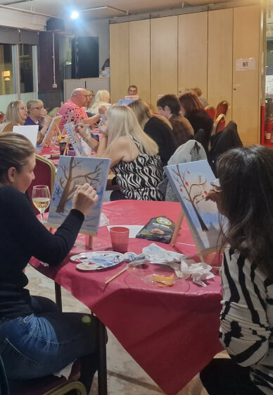 Paint and Sip: Tree of Hearts Painting Experience
