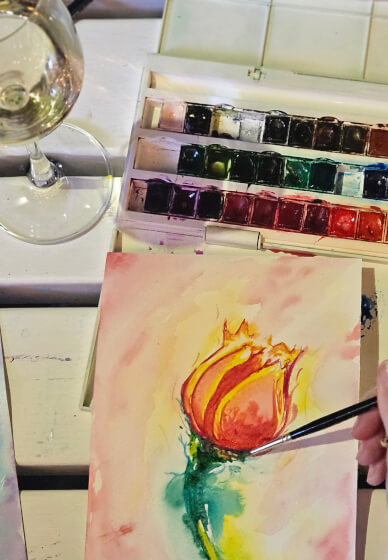 Paint and Sip: Watercolour Workshop for Teams