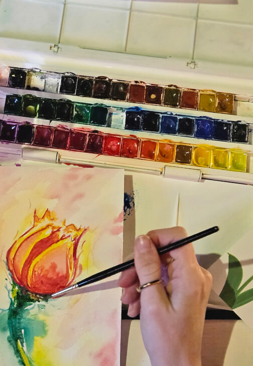 Paint and Sip: Watercolour Workshop for Teams