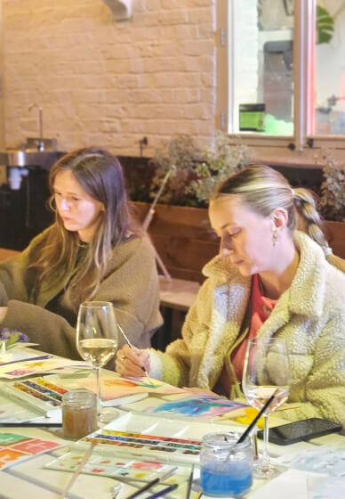 Paint and Sip: Watercolour Workshop for Teams