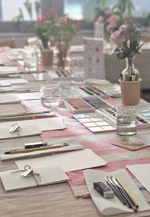 Paint and Sip: Watercolour Workshop for Teams