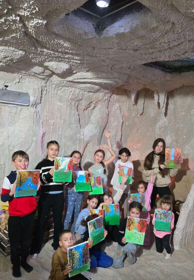 Paint and Sip Workshop in the Salt Cave